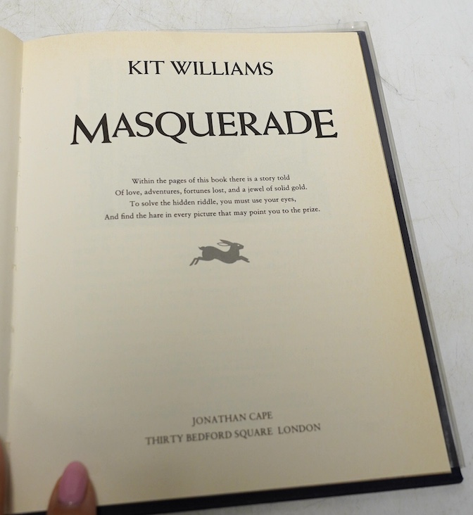 Williams, Kit. Masquerade. 1979. Number 141 of a limited edition of 1,000 copies signed by the author. Condition - good